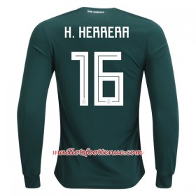 Maillot/Tenue Mexique H.Herrera 16 Domicile Coupe du monde 2018 Manche Longue